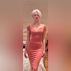 Fashion Nova Dusty Rose Bodycon Dress